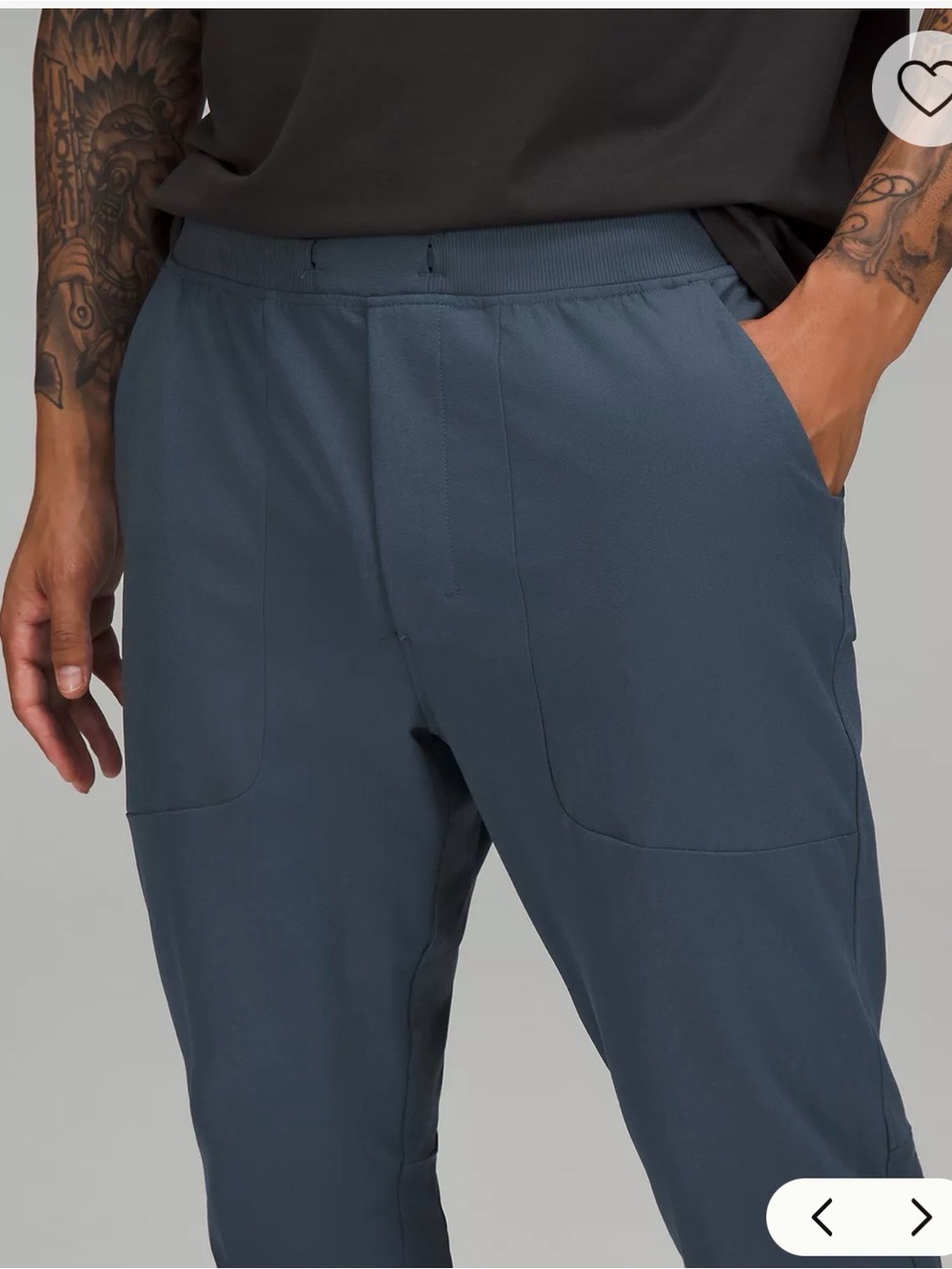 Lululemon Men's Dark Blue Tall Warpstreme Joggers with Elastic Waist - Picture 5 of 7